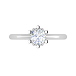 Load image into Gallery viewer, 0.70 cts Solitaire 6 Prongs Platinum Ring JL PT RS RD 114   Jewelove.US
