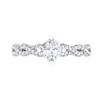 Load image into Gallery viewer, 0.50 cts Solitaire Twisted Shank Diamond Platinum Ring JL PT RP RD 192   Jewelove.US
