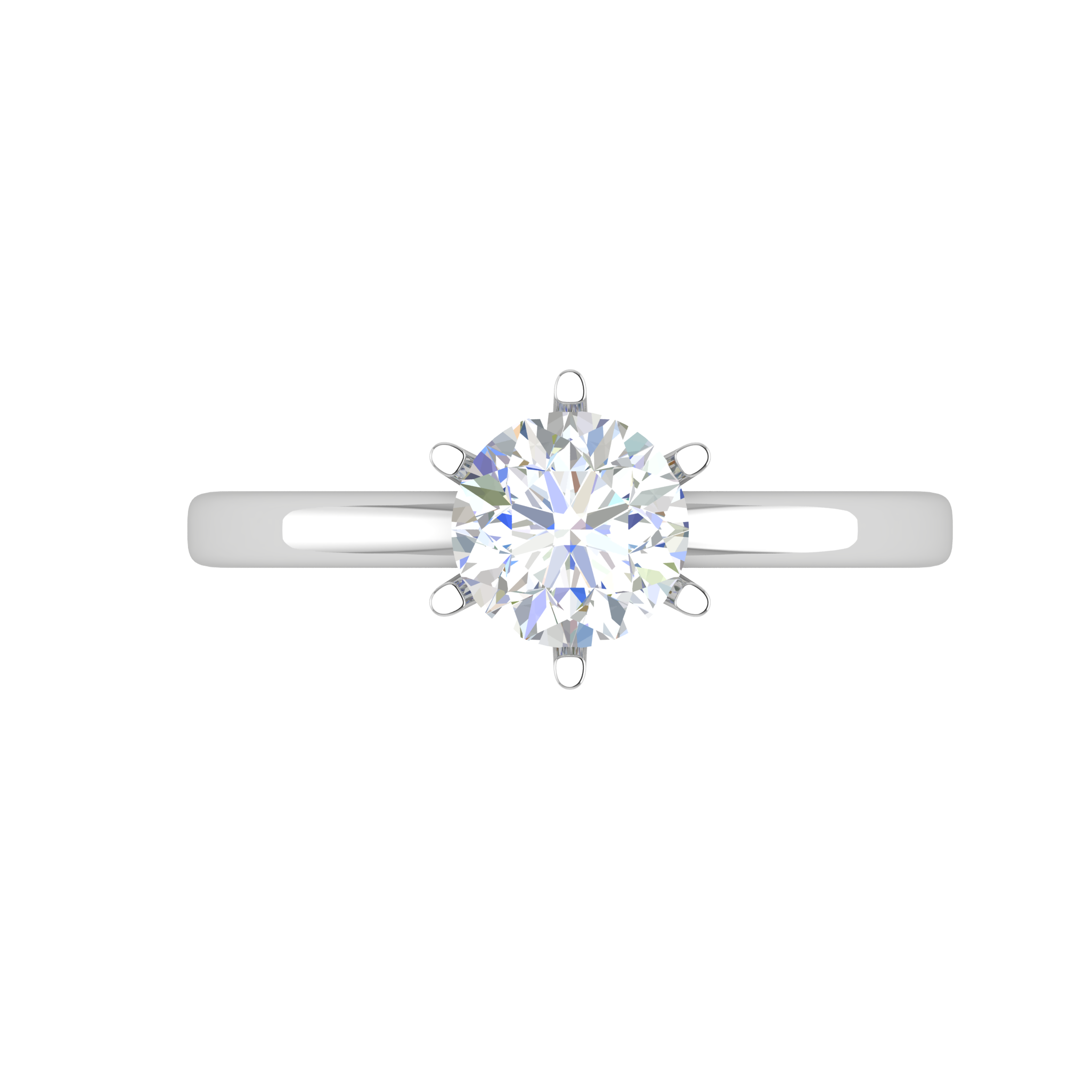 0.50 cts Solitaire Platinum Ring JL PT RS RD 138   Jewelove.US