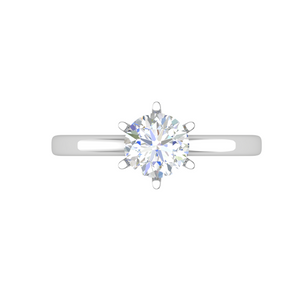 0.50 cts Solitaire Platinum Ring JL PT RS RD 138   Jewelove.US