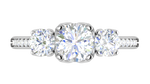 Load image into Gallery viewer, 1.00 cts Platinum Solitaire with Diamond Shank Ring JL PT R3 RD 113   Jewelove.US
