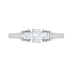 Load image into Gallery viewer, 0.40 cts. Princess Cut Solitaire Platinum Diamond Ring JL PT R3 PR 160   Jewelove.US
