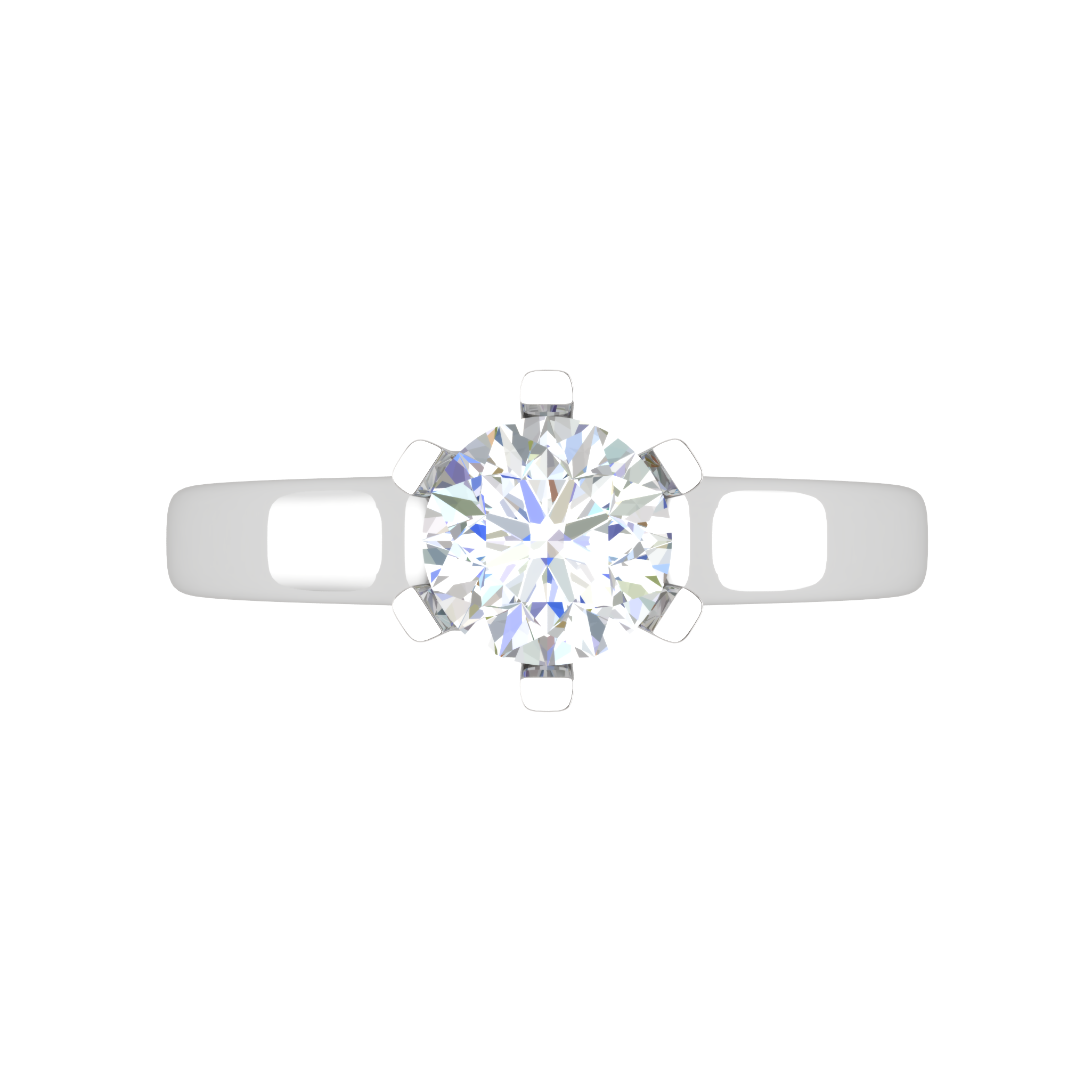 0.50 cts Solitaire Platinum Ring JL PT RS RD 126   Jewelove.US