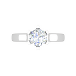 Load image into Gallery viewer, 0.50 cts Solitaire Platinum Ring JL PT RS RD 126   Jewelove.US
