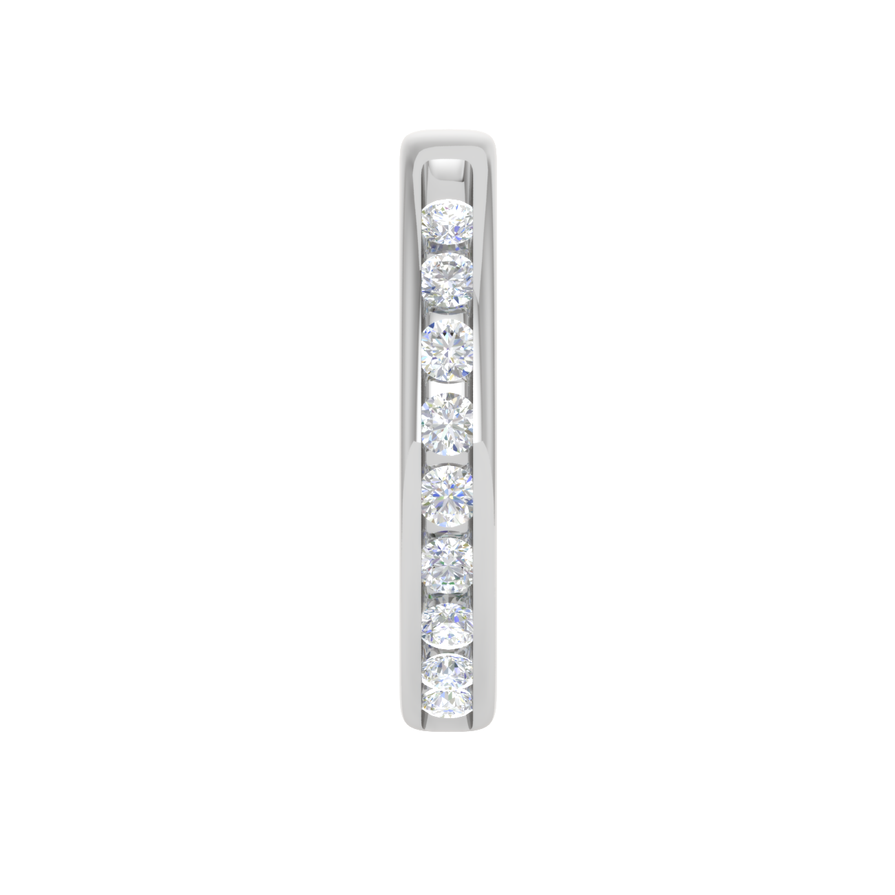 Platinum Diamond Earrings JL PT E DH OV 105   Jewelove.US