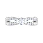Load image into Gallery viewer, 0.50 cts Solitaire Split Diamond Shank Platinum Ring JL PT RC RD 269   Jewelove.US

