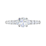 Load image into Gallery viewer, 0.50 cts Solitaire Diamond Shank Platinum Ring JL RC RD 258   Jewelove.US
