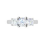 Load image into Gallery viewer, 0.50cts. Cushion Solitaire Diamond Platinum Ring JL PT R3 CU 127   Jewelove.US
