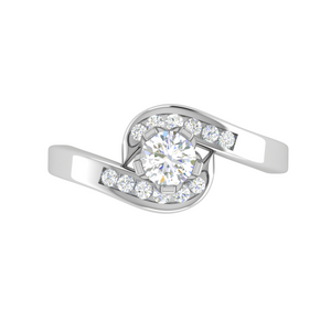 0.30 cts Solitaire Diamond Platinum Ring JL PT RP RD 139   Jewelove.US