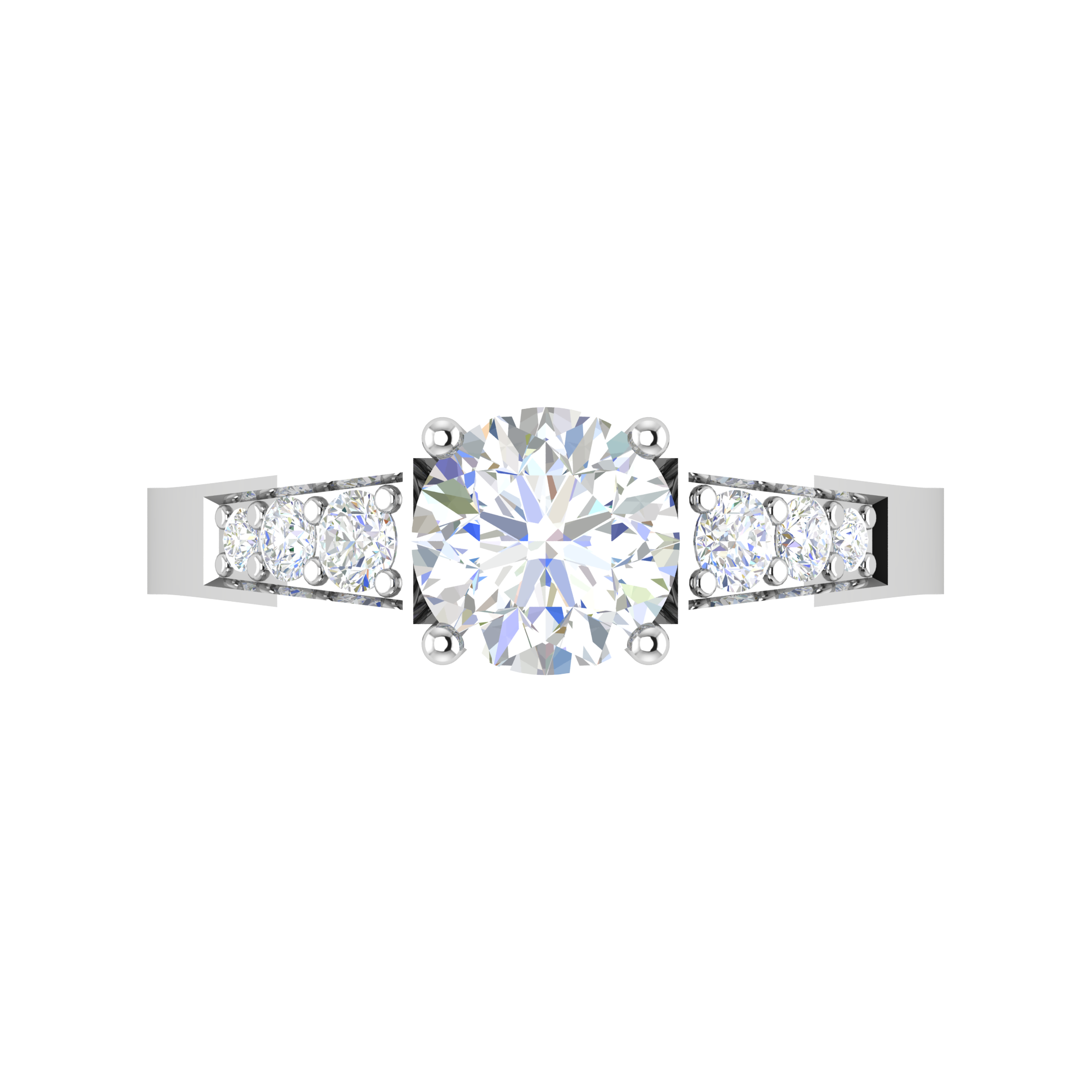 0.50 cts. Solitaire Diamond Shank Platinum Ring JL PT IM1704   Jewelove.US