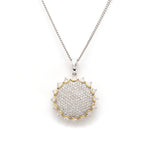 Load image into Gallery viewer, Rising Sun - Designer Gold with Diamond Pendant Set JL AU E 189  Pendant Jewelove.US
