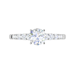 Load image into Gallery viewer, 0.50 cts Solitaire Diamond Shank Platinum Ring JL PT RP RD 131   Jewelove.US
