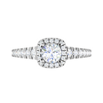 Load image into Gallery viewer, 0.50 cts Solitaire Square Diamond Shank Platinum Ring JL PT RH RD 178   Jewelove.US
