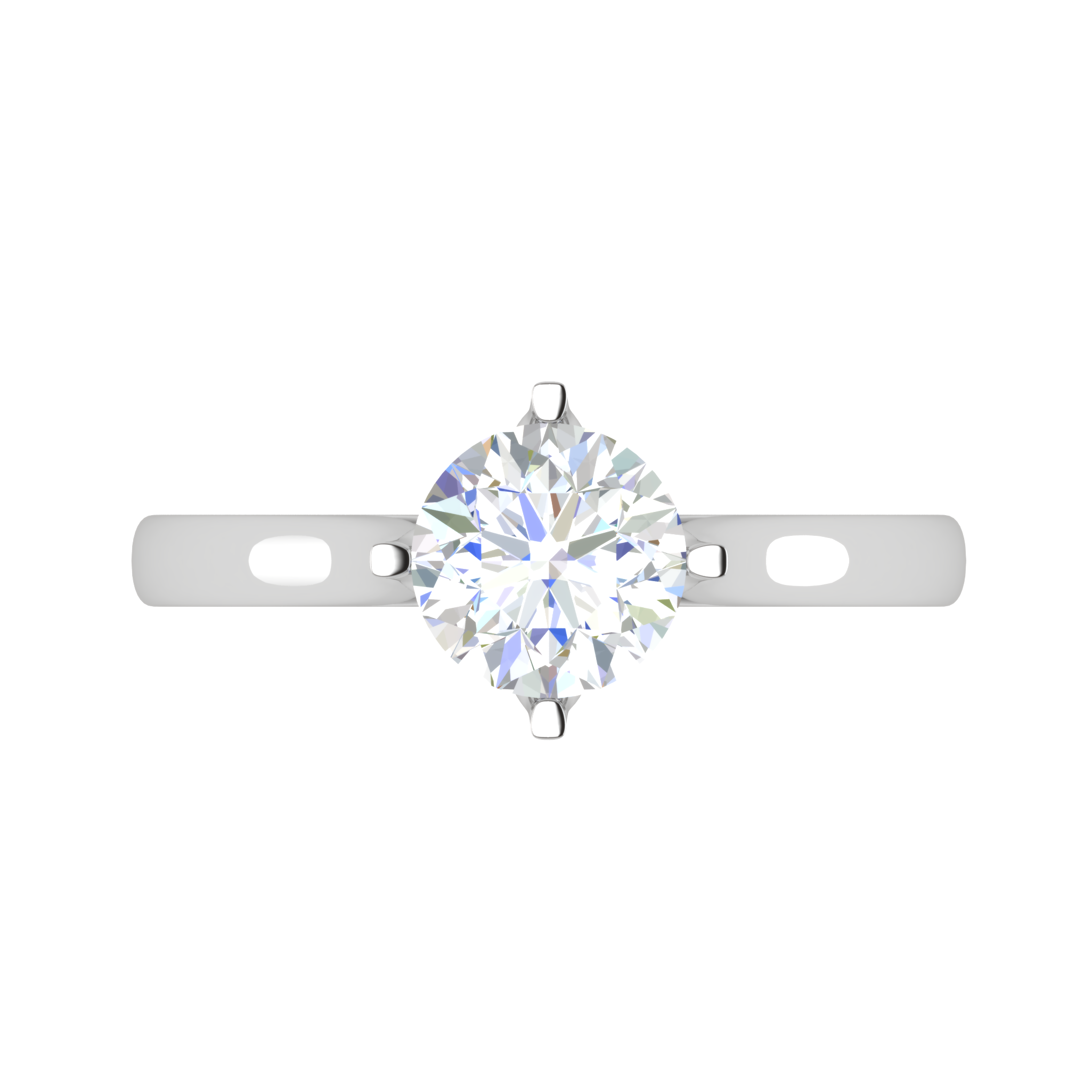 0.50 cts Solitaire Platinum Ring JL PT RS RD 119   Jewelove.US