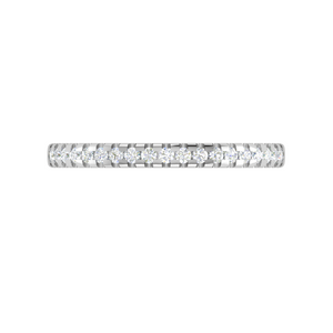 Half Eternity Diamond Platinum Ring for Women JL PT WB RD 149   Jewelove