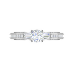 Load image into Gallery viewer, 0.50 cts Solitaire Diamond Split Shank Platinum Ring JL PT RP RD 167   Jewelove.US
