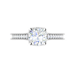 Load image into Gallery viewer, 0.50 cts Solitaire Diamond Shank Platinum Ring for Women JL PT RV RD 110   Jewelove
