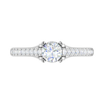 Load image into Gallery viewer, 0.50 cts Solitaire Diamond Shank Platinum Ring JL PT RC RD 276   Jewelove.US
