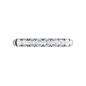 Diamond Half Eternity Platinum Ring for Women JL PT WB RD 147   Jewelove