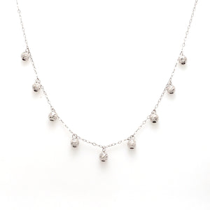 Japanese Platinum Diamond Cut Balls Chain for Women JL PT CH 1087   Jewelove.US