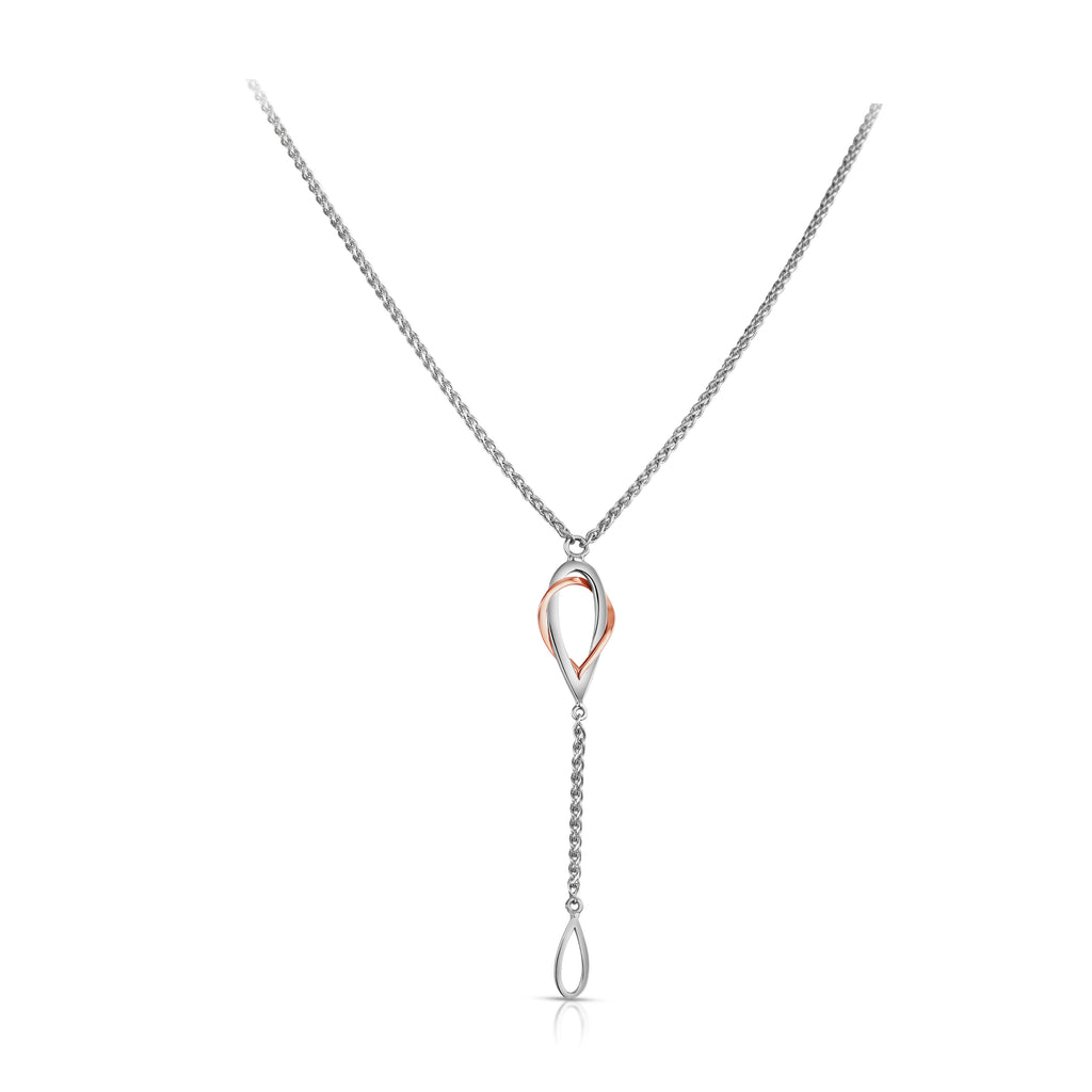 Evara Platinum Rose Gold Pendant for Women JL PT P 258   Jewelove