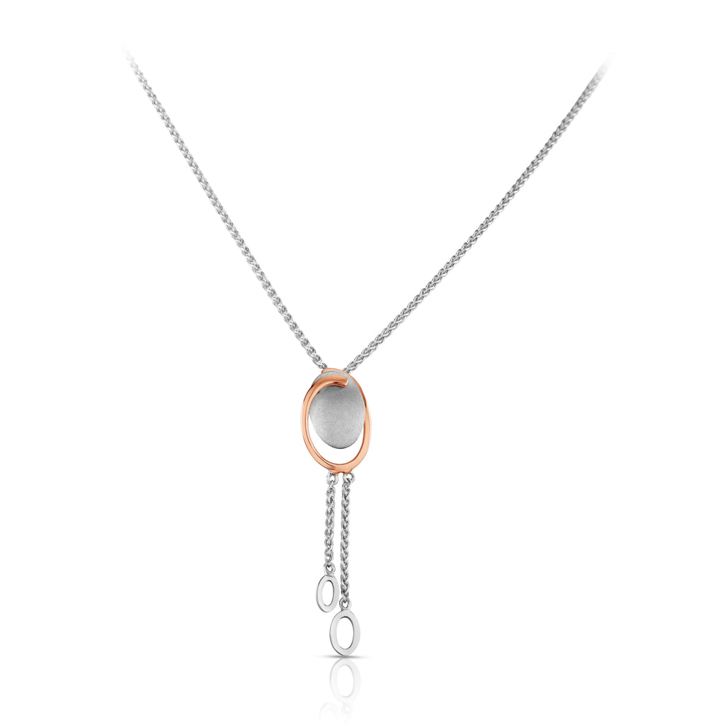 Evara Platinum Rose Gold Pendant for Women JL PT P 259   Jewelove