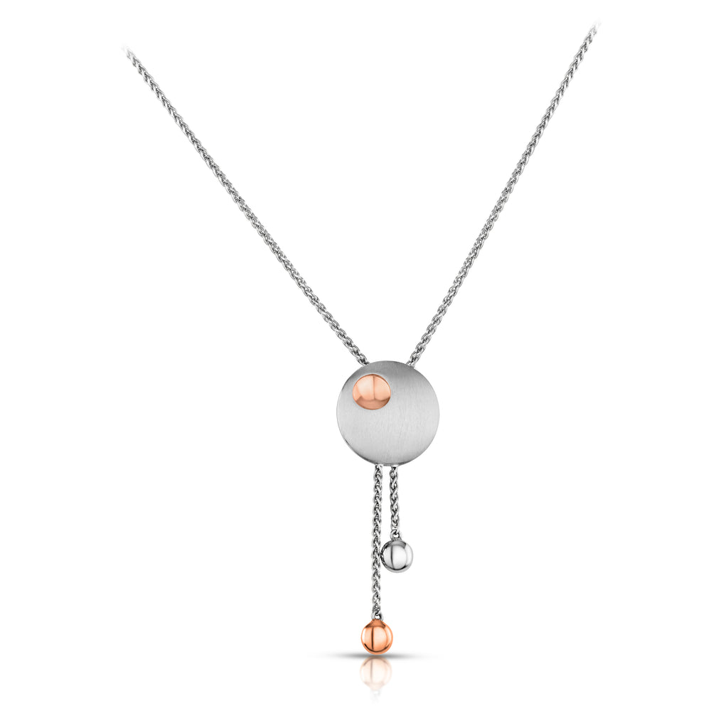 Evara Platinum Rose Gold Pendant for Women JL PT P 257   Jewelove