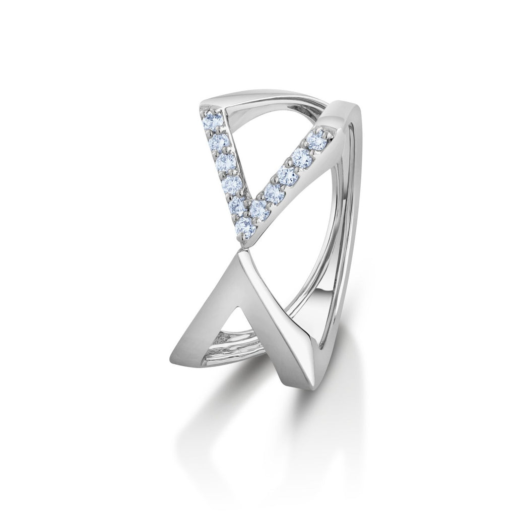 Evara Platinum Diamond Ring for Women JL PT 1090   Jewelove