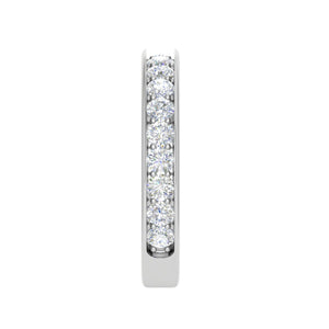 Platinum Half Eternity Diamond Ring for Women JL PT WB RD 102   Jewelove