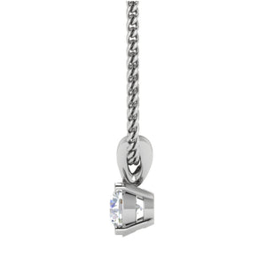 0.50 cts. Platinum Solitaire Pendant for Women JL PT P SP RD 102   Jewelove.US