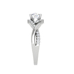 Load image into Gallery viewer, 0.50 cts Solitaire Diamond Twisted Shank Platinum Ring JL PT JRW2434MM   Jewelove.US
