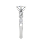 Load image into Gallery viewer, 0.50 cts Solitaire Twisted Shank Diamond Platinum Ring JL PT RP RD 192   Jewelove.US
