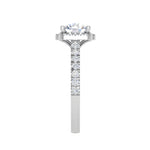 Load image into Gallery viewer, 0.50 cts Solitaire Halo Diamond Shank Platinum Ring JL PT MHD0216M   Jewelove.US
