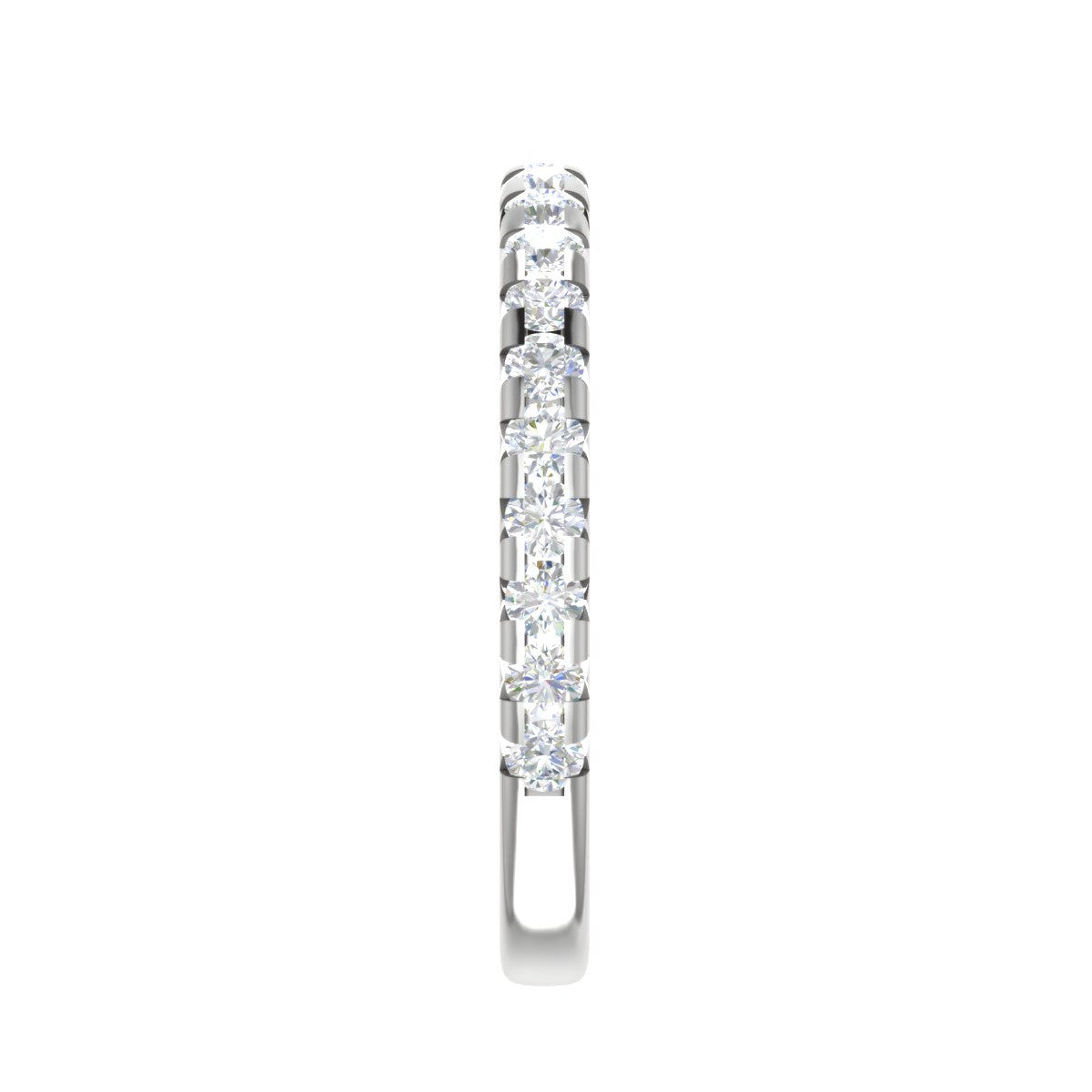 Half Eternity Platinum Diamond Ring for Women JL PT WB RD 122   Jewelove