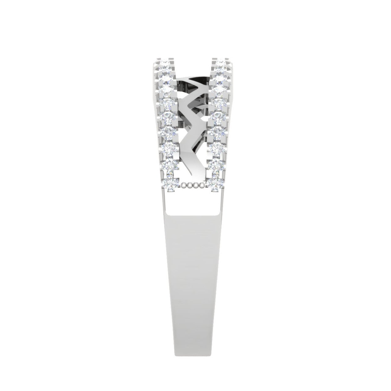 Designer Platinum Diamond Ring for Women JL PT WB6022   Jewelove