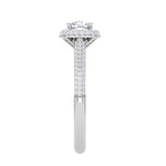 Load image into Gallery viewer, 0.50 cts Solitaire Double Halo Diamond Split Shank Platinum Ring JL PT RH RD 253   Jewelove.US
