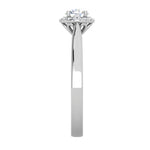 Load image into Gallery viewer, 0.50 cts Solitaire Halo Diamond Platinum Ring JL PT RH RD 239   Jewelove.US
