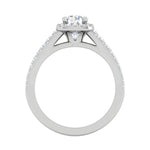 Load image into Gallery viewer, 0.50 cts Solitaire Square Diamond Shank Platinum Ring JL PT RH RD 178   Jewelove.US
