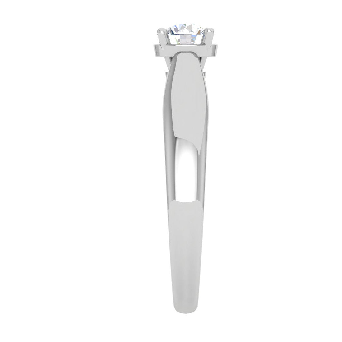 0.50 cts Solitaire Platinum Ring JL PT RS RD 148   Jewelove.US