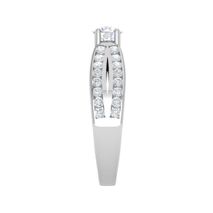 0.50 cts Solitaire Split Diamond Shank Platinum Ring JL PT RC RD 269   Jewelove.US