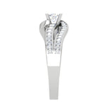 Load image into Gallery viewer, 0.30 cts Solitaire Diamond Split Shank Platinum Ring JL PT RP RD 120   Jewelove.US
