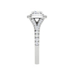 Load image into Gallery viewer, 0.50 cts. Cushion Solitaire Double Halo Split Shank Platinum Ring JL PT RH CU 179   Jewelove.US
