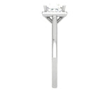 Load image into Gallery viewer, 0.70 cts Princess Cut Solitaire Square Halo Diamond Platinum Ring JL PT RH PR 115   Jewelove.US
