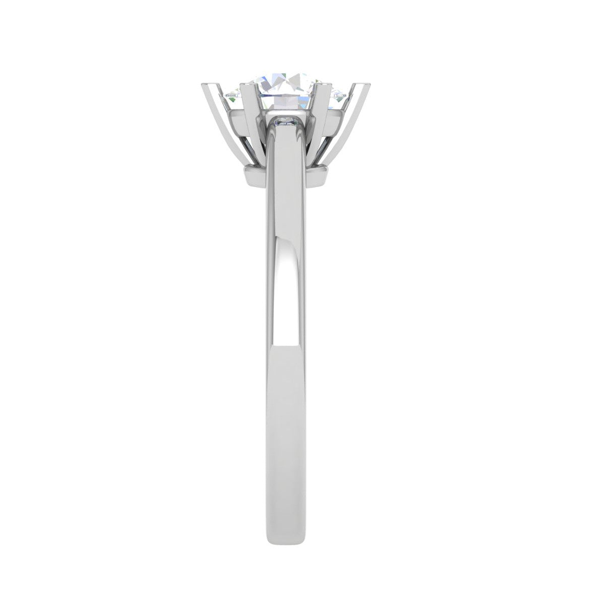 0.50 cts Solitaire Platinum Ring JL PT RS RD 138   Jewelove.US