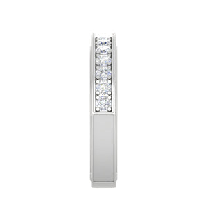 Diamond Half Eternity Platinum Ring for Women JL PT WB RD 143   Jewelove