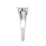 Load image into Gallery viewer, 0.50cts Princess Cut Solitaire Diamond Shank Platinum Ring JL PT WB5916E   Jewelove.US
