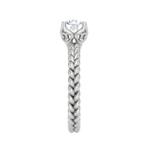 0.50 cts Solitaire Platinum Ring JL PT RS RD 121   Jewelove.US