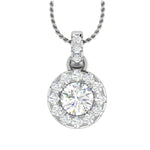 Load image into Gallery viewer, Designer Platinum with Diamond Solitaire Pendant JL PT PF RD 110   Jewelove.US
