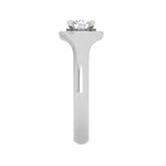 Load image into Gallery viewer, 0.50 cts Solitaire Halo Diamond Platinum Ring JL PT RH RD 215   Jewelove.US
