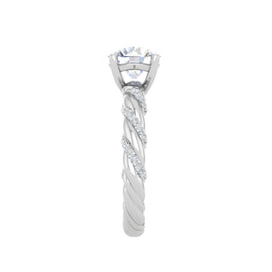 0.50cts Solitaire Diamond Platinum Ring JL PT D4130   Jewelove.US